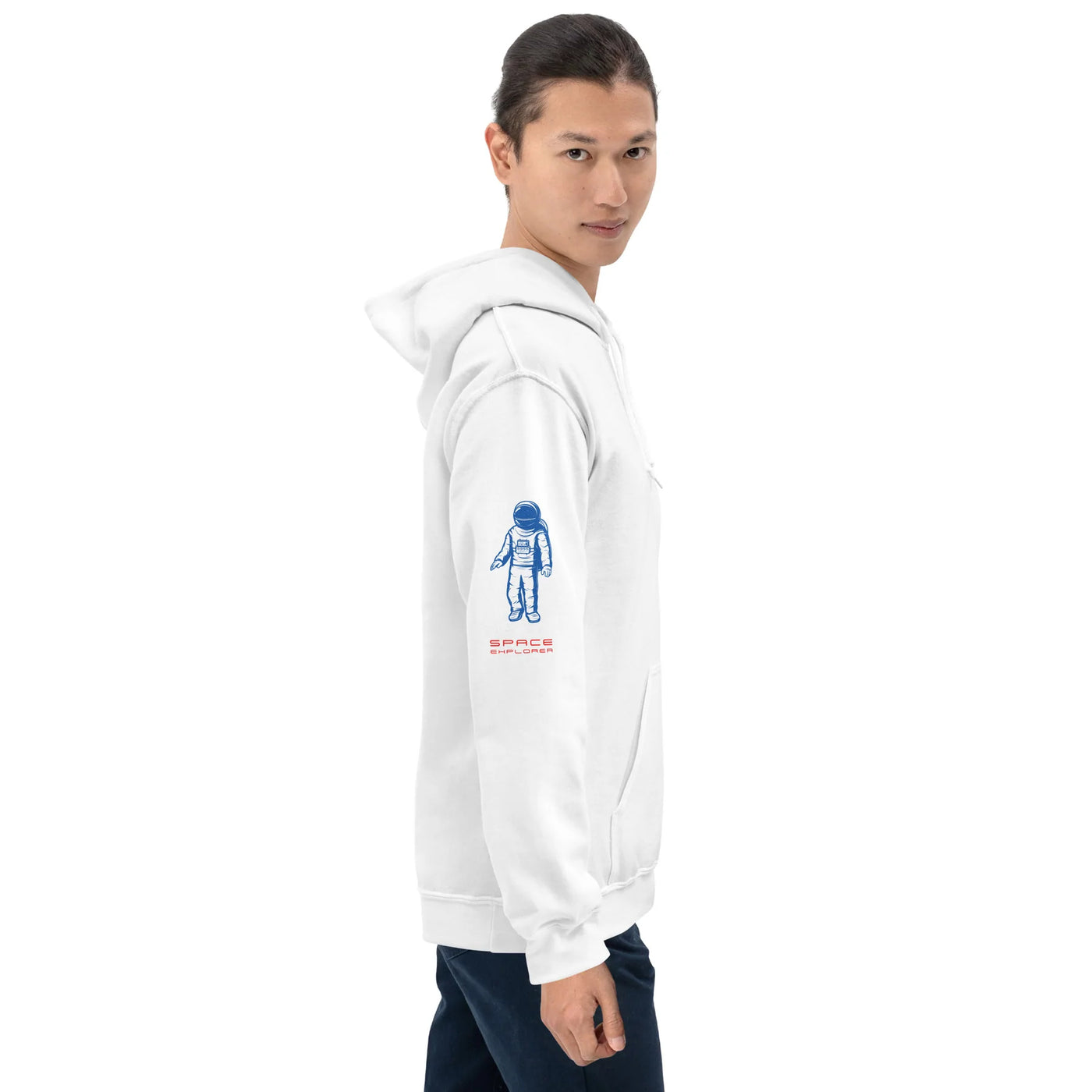 NASA Meatball Logotype Hoodie_White