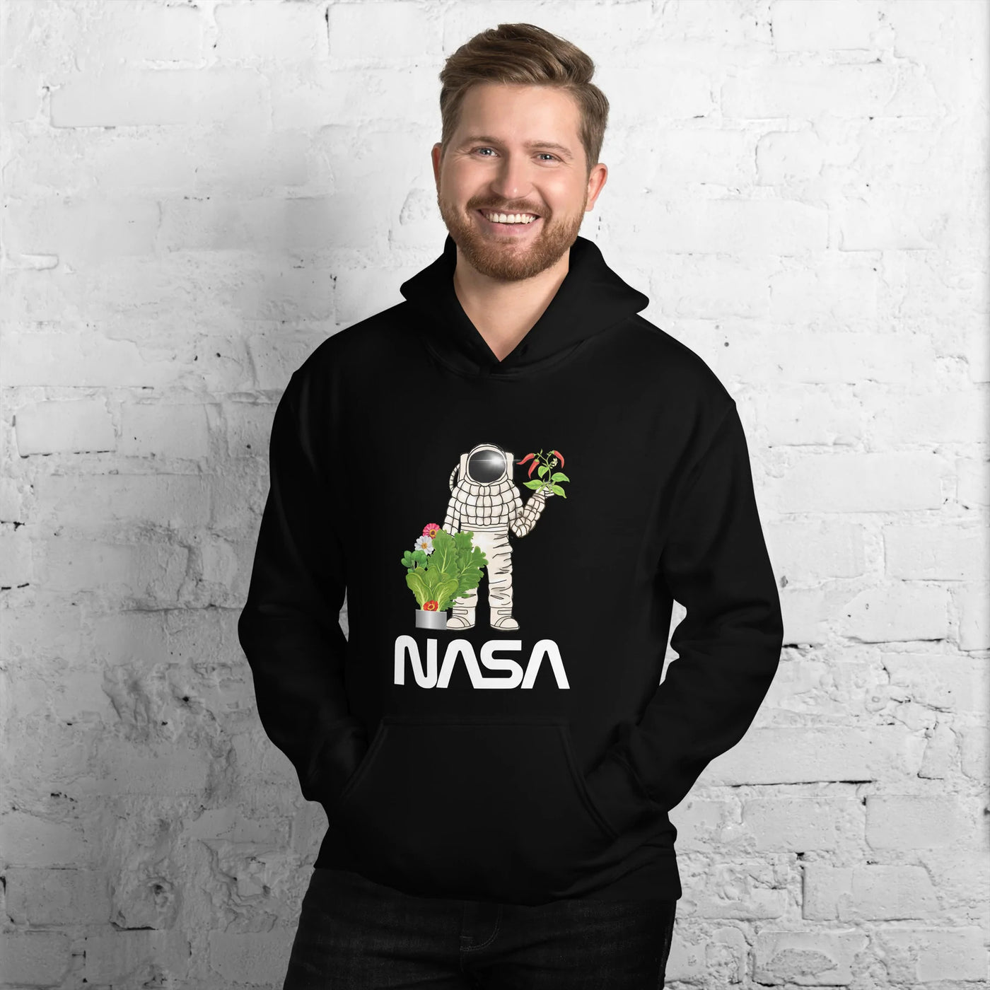 Space Gardener NASA Hoodie_Black